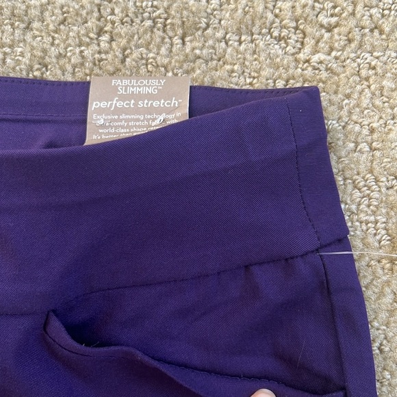 Chico's Women's Pants in Deep Purple NWT size 00 short - Picture 8 of 14